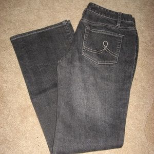 Womens Gray ANN TAYLOR LOFT Curvy Boot Jeans 4